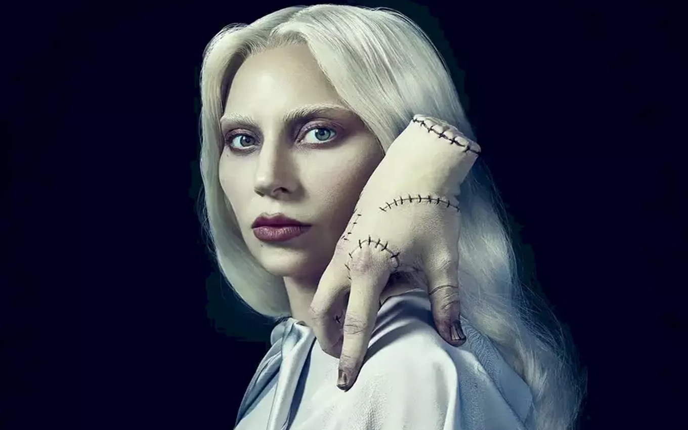 Lady Gaga em Wandinha, uma das maiores estreias no streaming em setembro