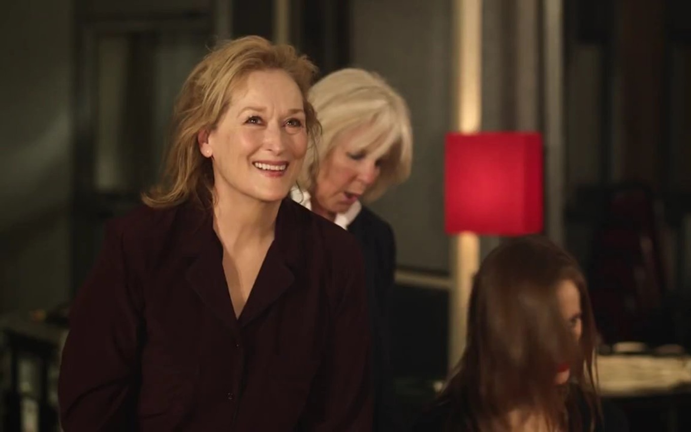 Meryl Streep no clipe de Queenie Eye, um dos famosos no vídeo de Paul McCartney