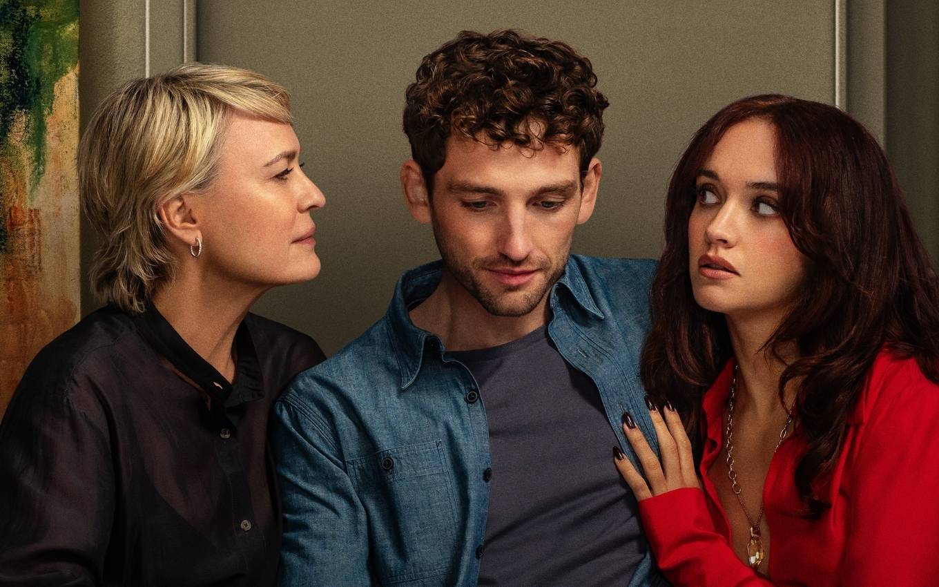 Robin Wright, Laurie Davidson e Olivia Cooke em A Namorada Ideal, série que estreia no Prime Video em setembro de 2025
