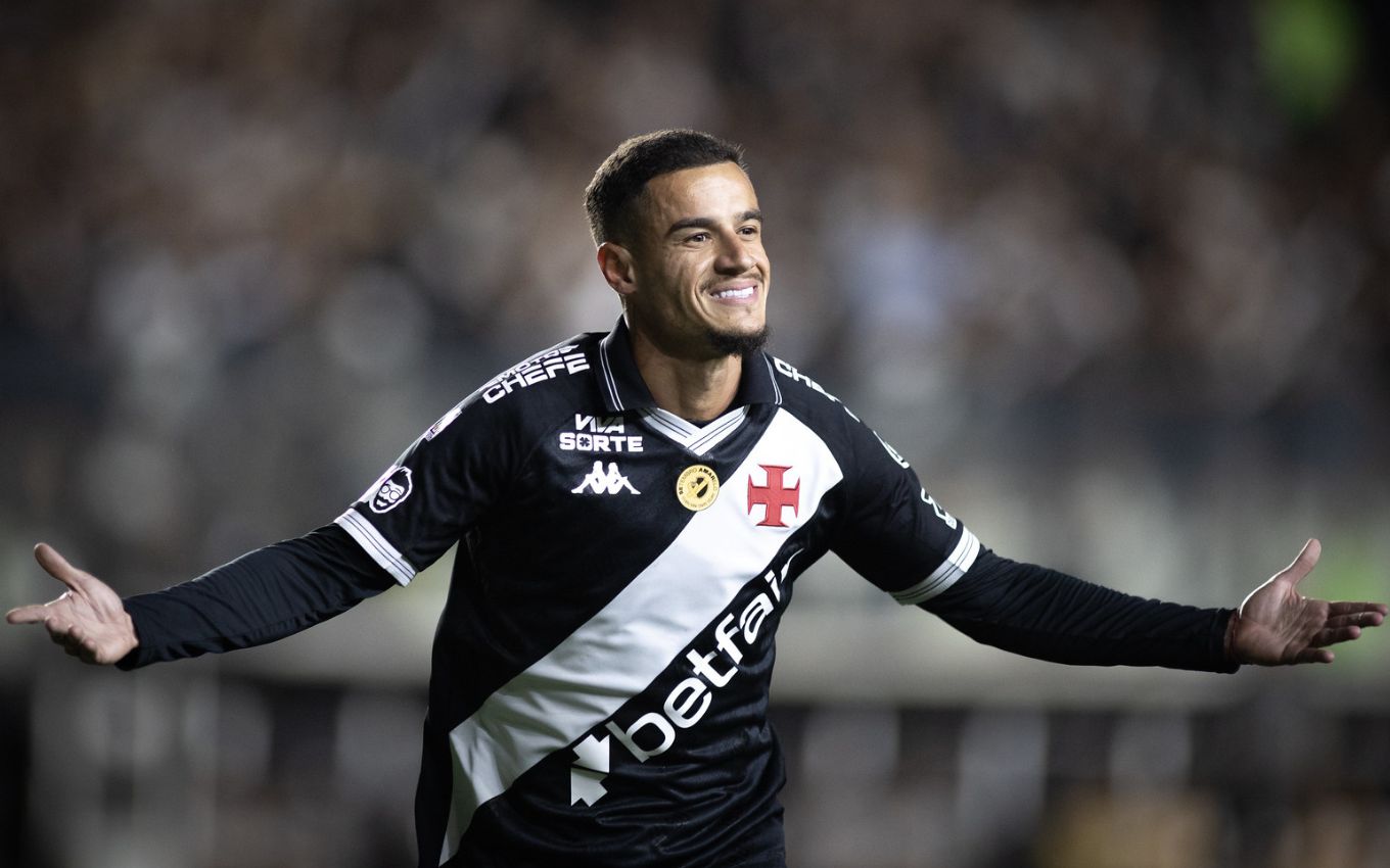 Philippe Coutinho em jogo do Vasco ao vivo no Campeonato Brasileiro