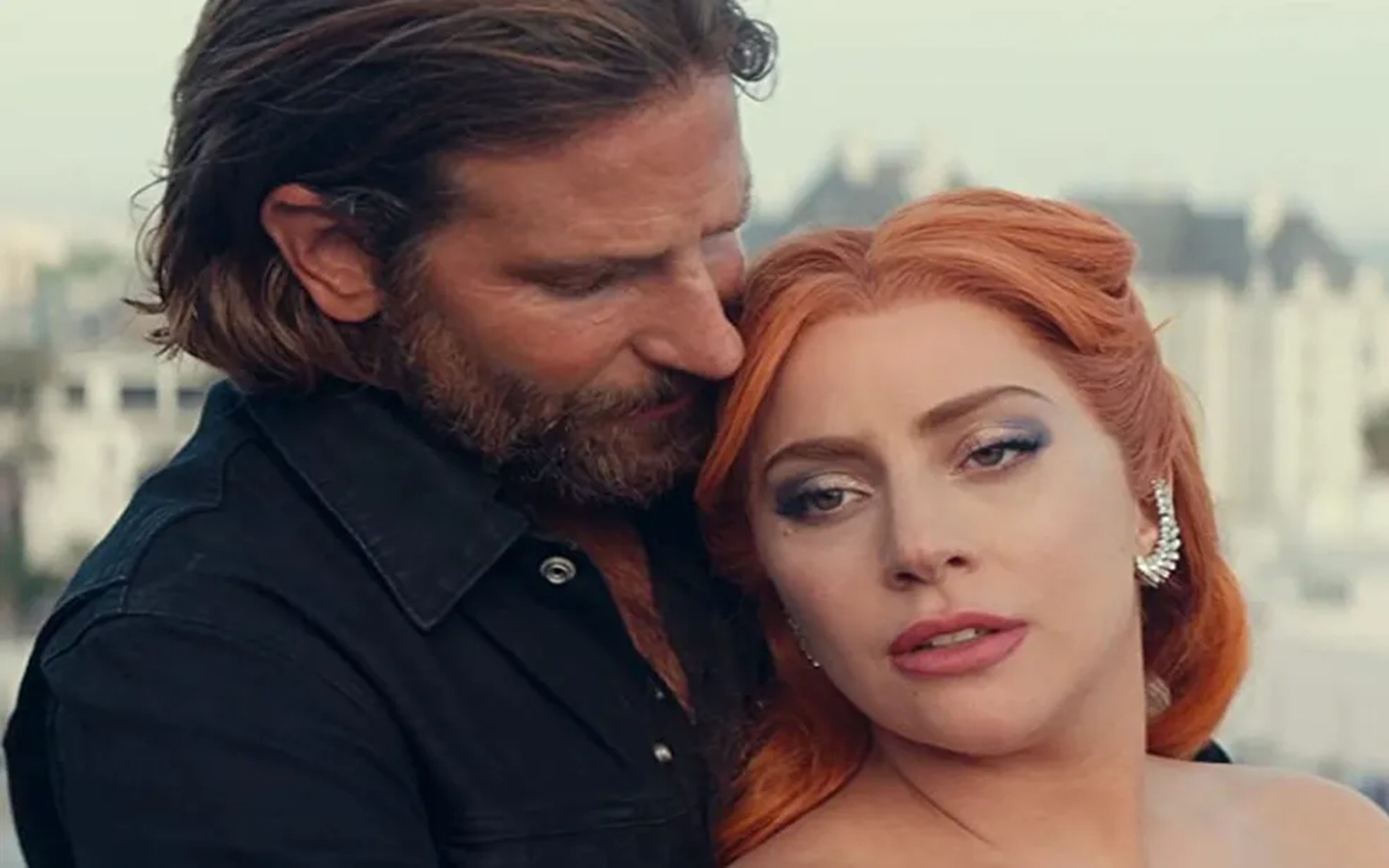 Bradley Cooper e Lady Gaga em Nasce Uma Estrela