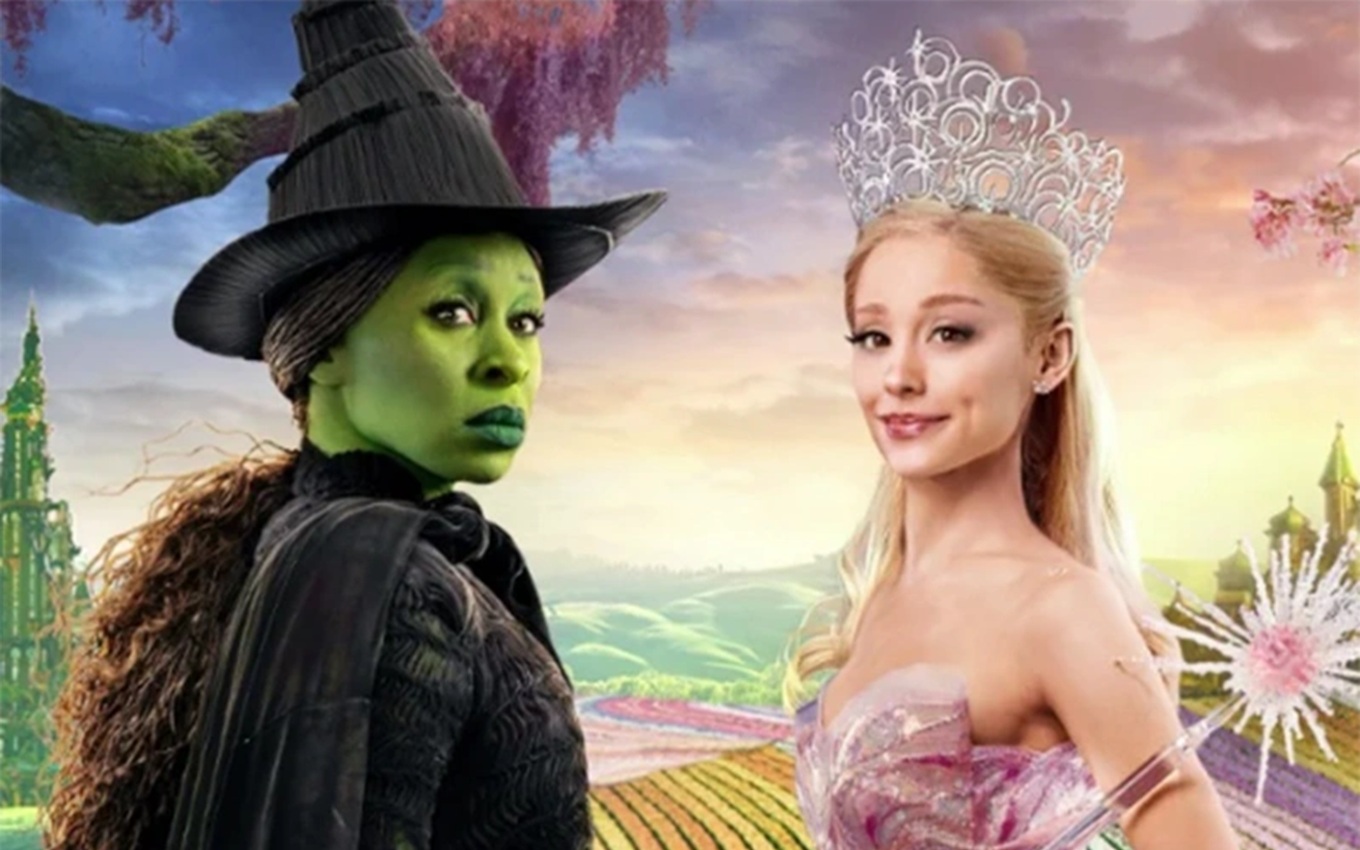 Cynthia Erivo e Ariana Grande em cena de Wicked: Parte 2, principal lançamento de novembro