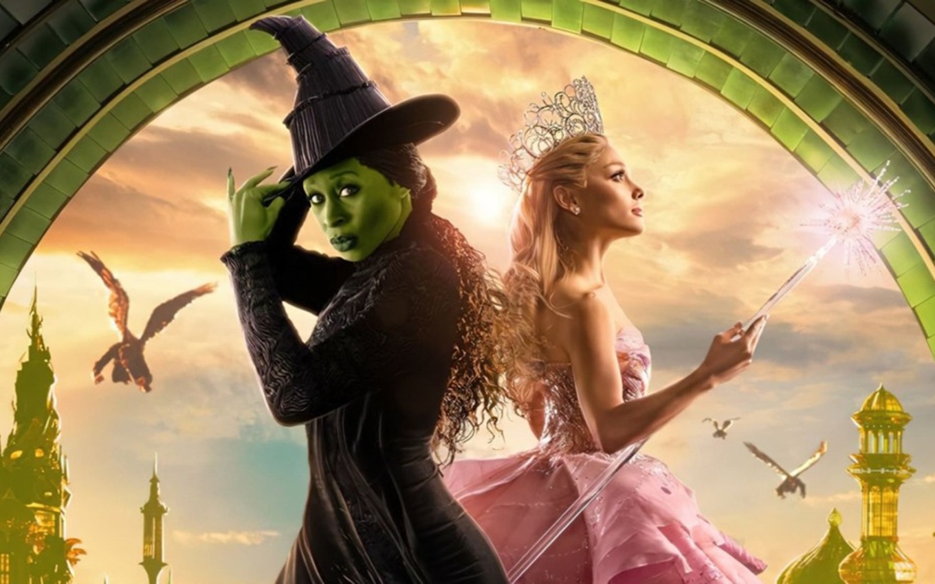 Cynthia Erivo e Ariana Grande em cena de Wicked: Parte 2