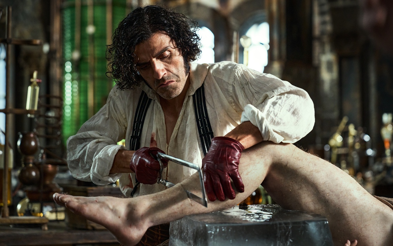 Oscar Isaac em cena de Frankenstein
