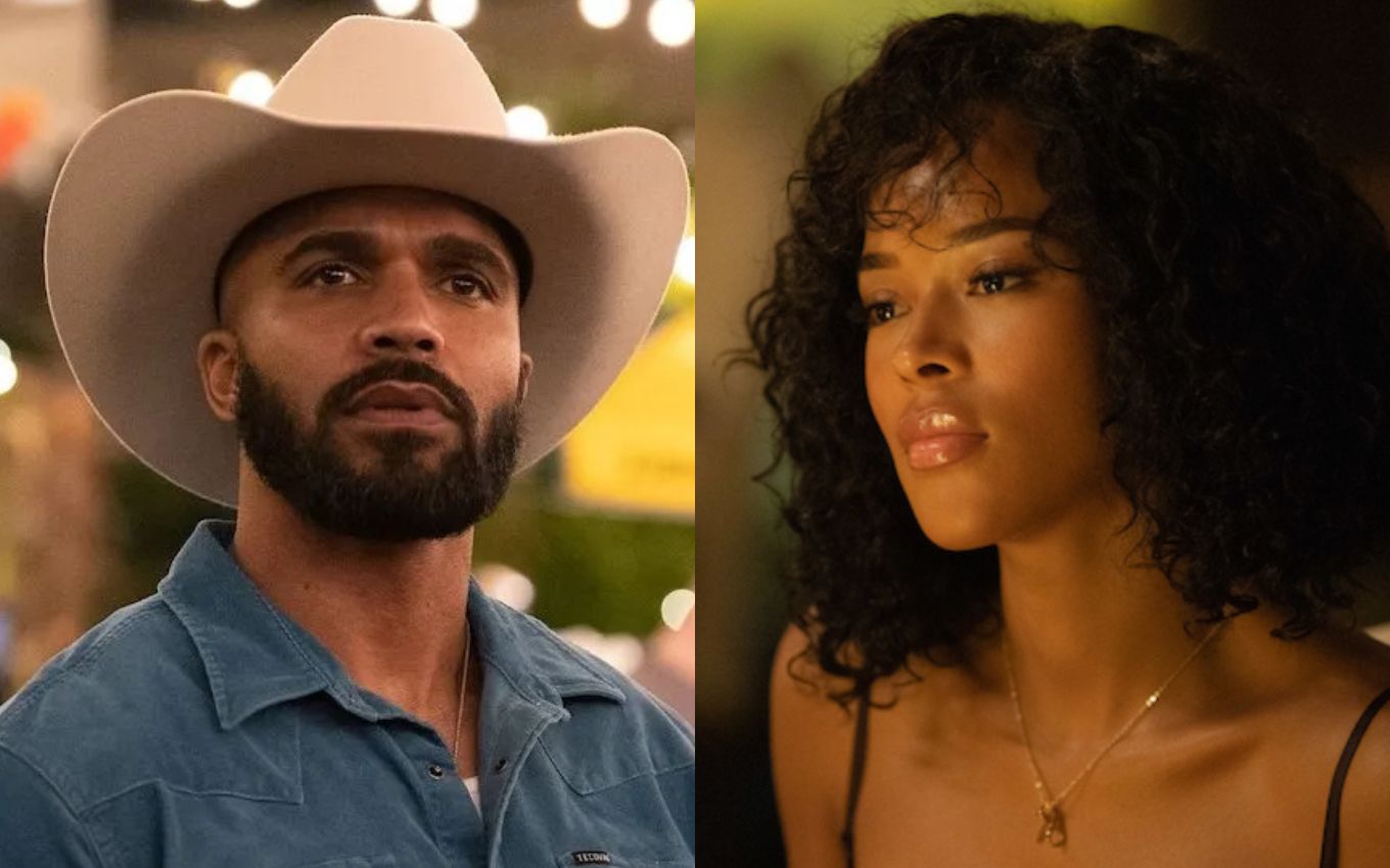Rute (Serayah) e Boaz (Tyler Lepley) em cena de filme Netflix que faz versão de romance bíblico