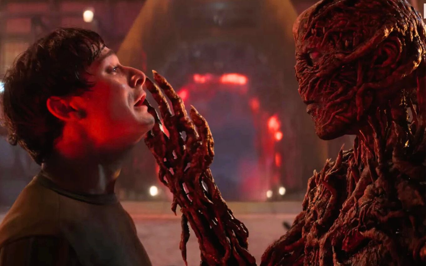 Vecna e Will em cena da quinta temporada de Stranger Things