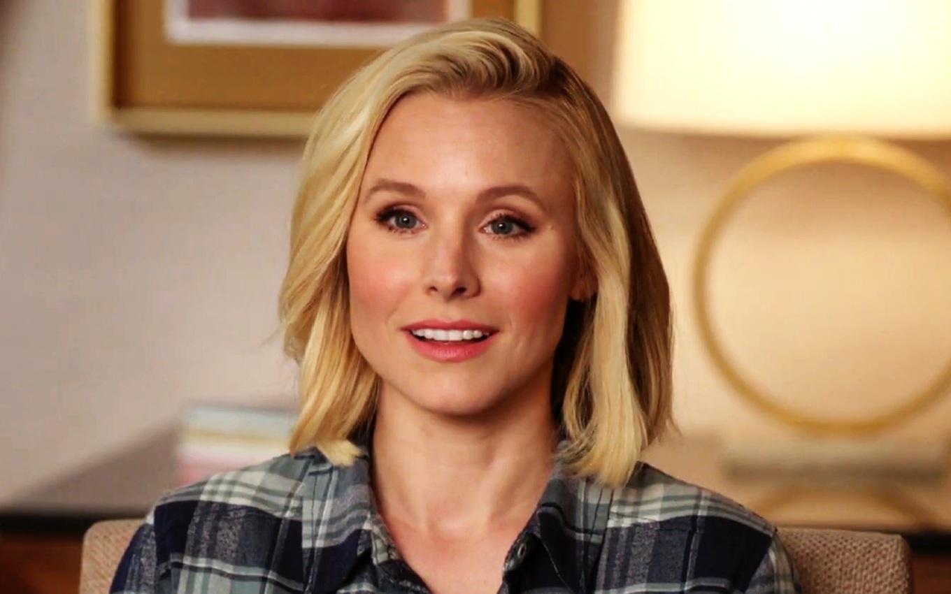 Kristen Bell em cena de The Good Place, disponível na Netflix