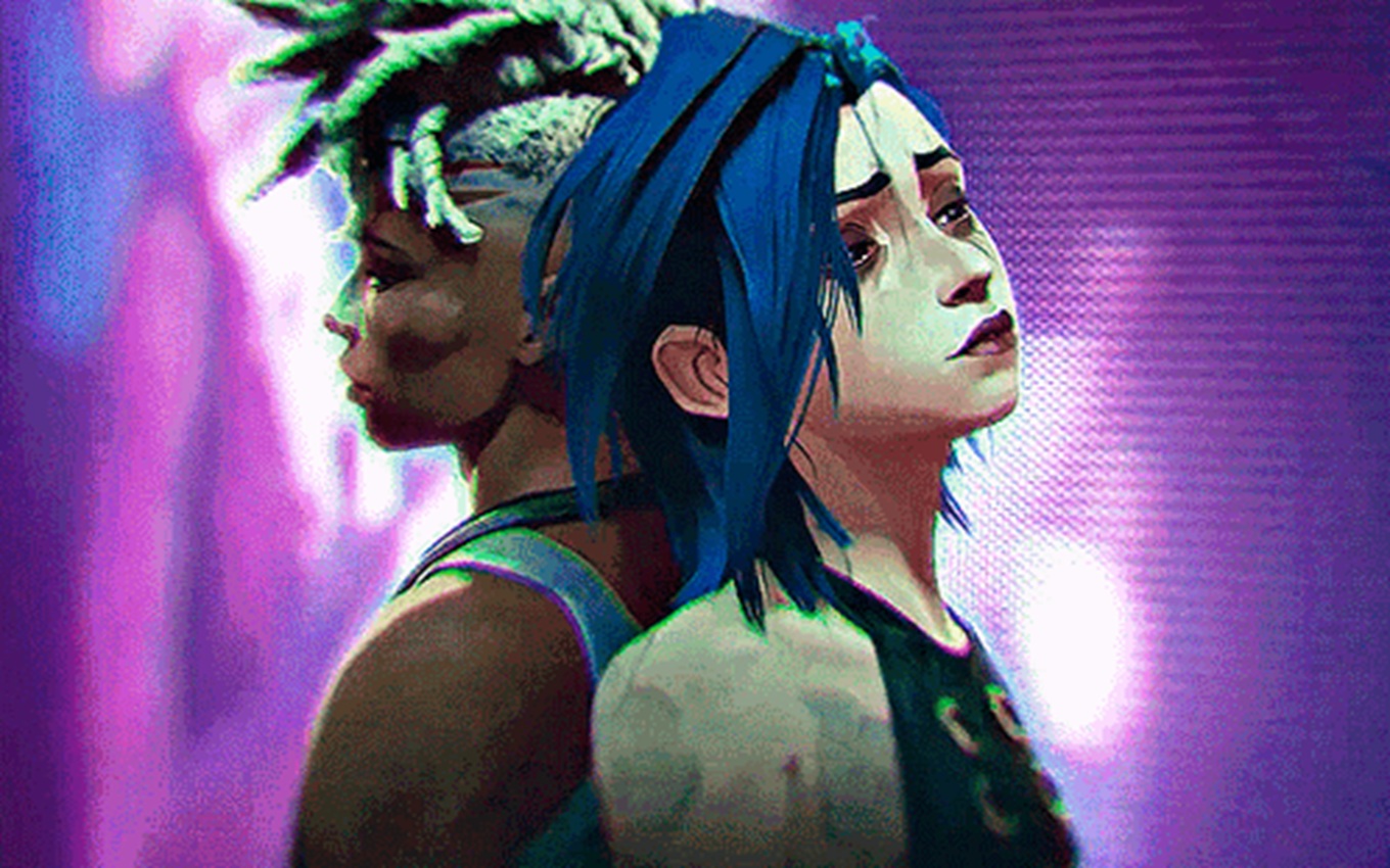 Ekko e Jinx em Arcane, melhor série da história da Netflix