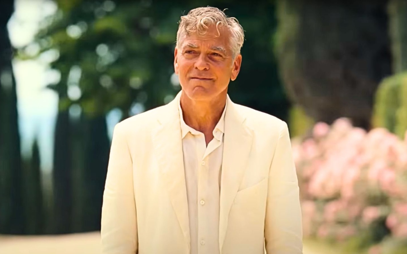 George Clooney em cena de Jay Kelly