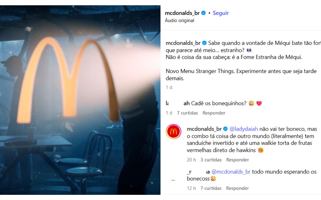A resposta do McDonald's sobre a ausência de bonecos de Stranger Things