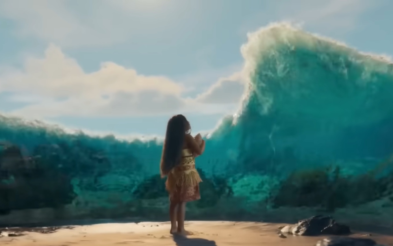 Moana no trailer do filme da Disney