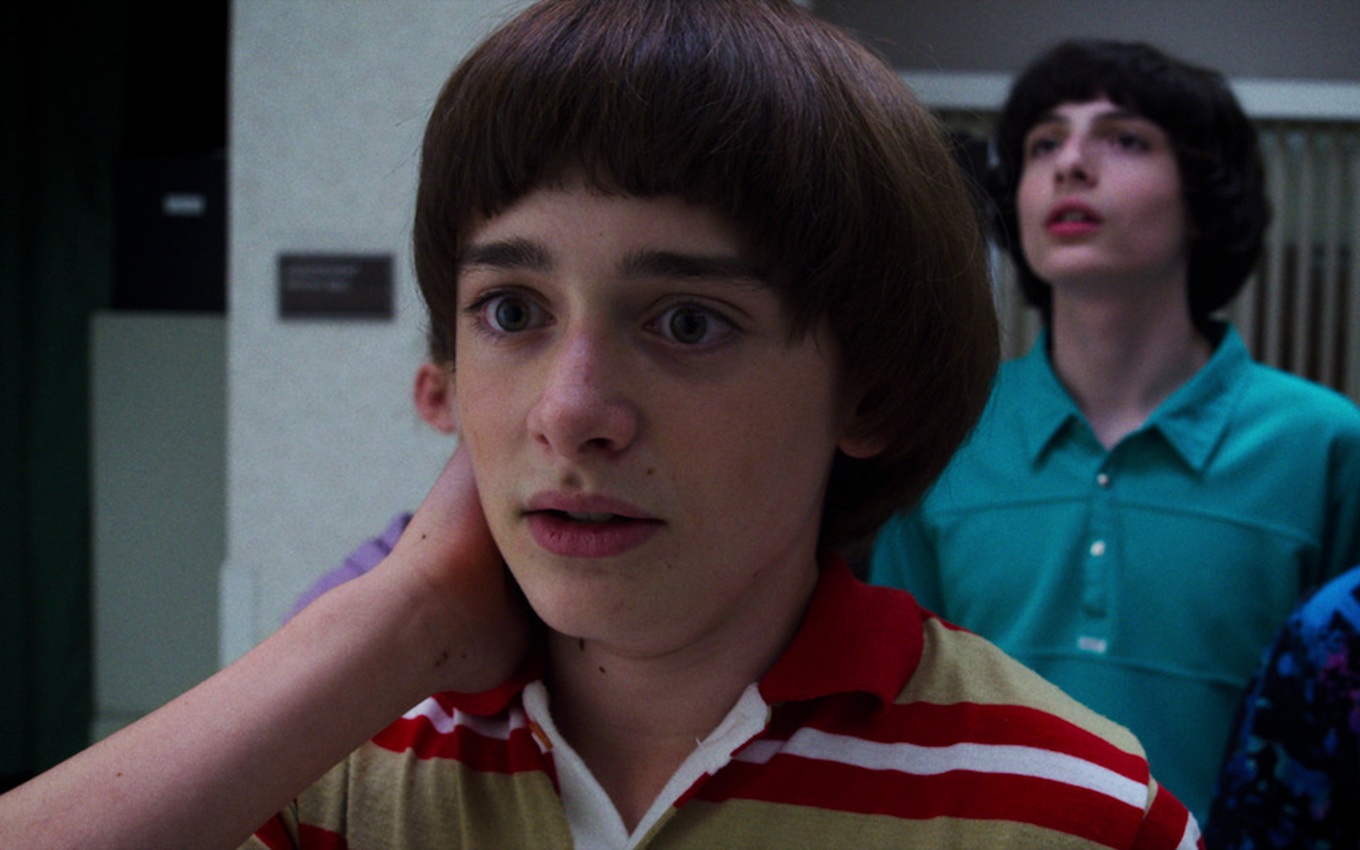 Noah Schnapp em cena de Stranger Things