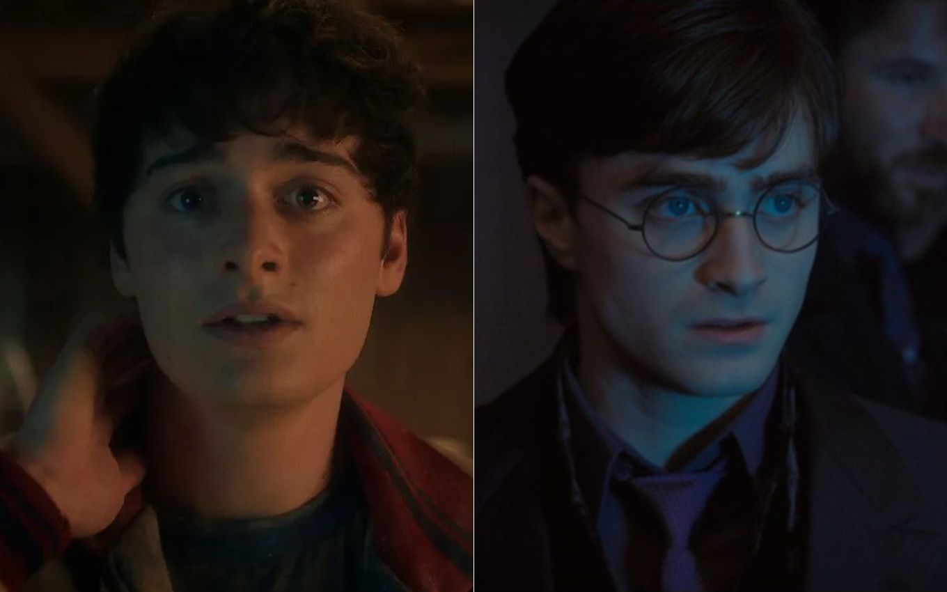 Noah Schnapp em Stranger Things e Daniel Radcliffe em Harry Potter