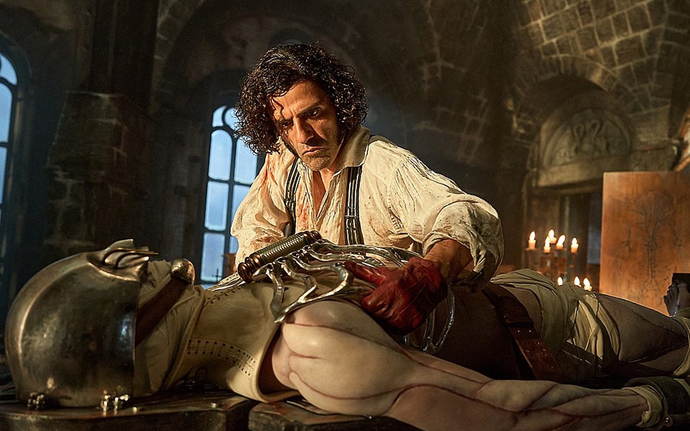 Oscar Isaac em cena de Frankenstein