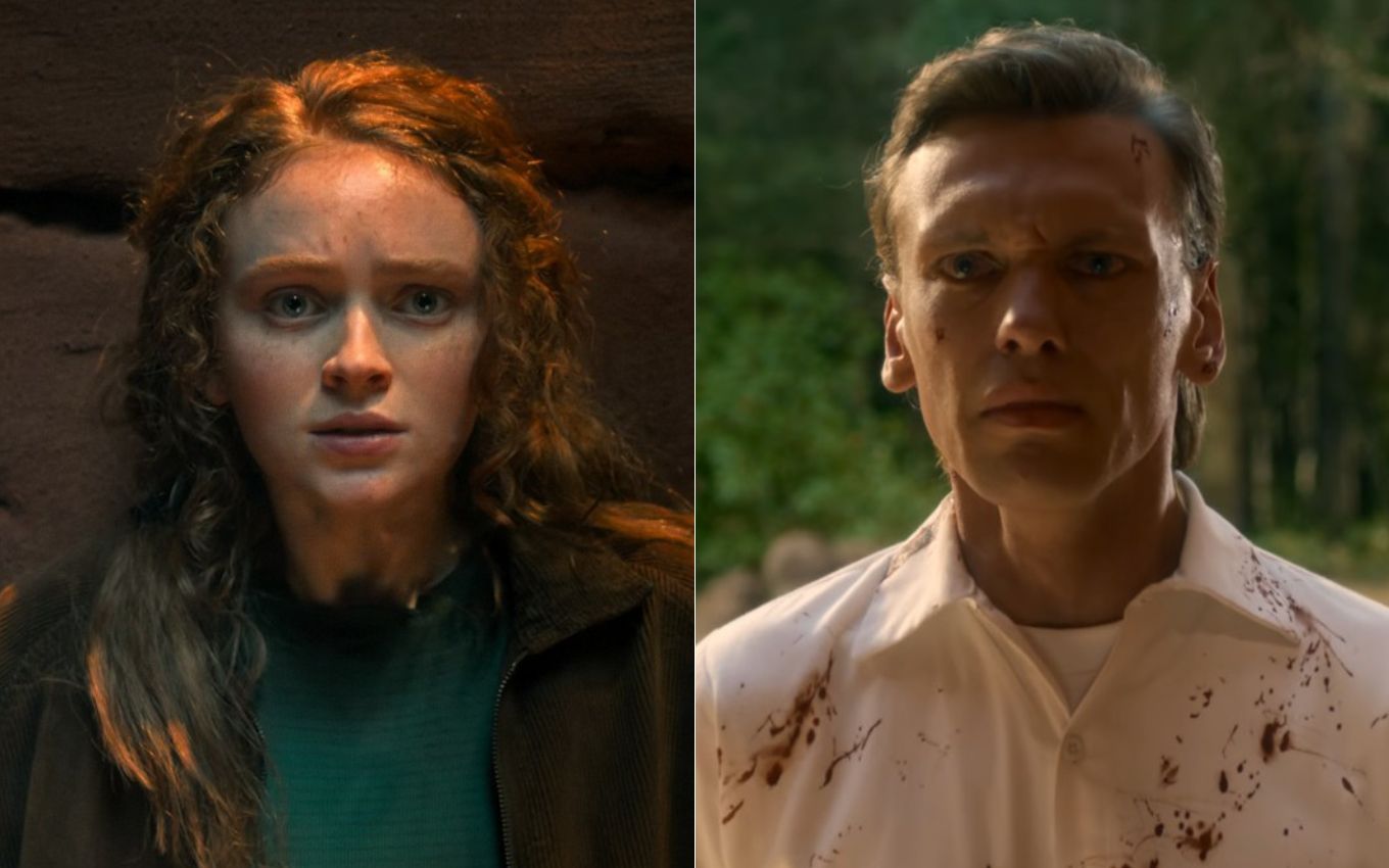 Sadie Sink e Jamie Campbell Bower em Stranger Things 5. Foto: Reprodução/Netflix