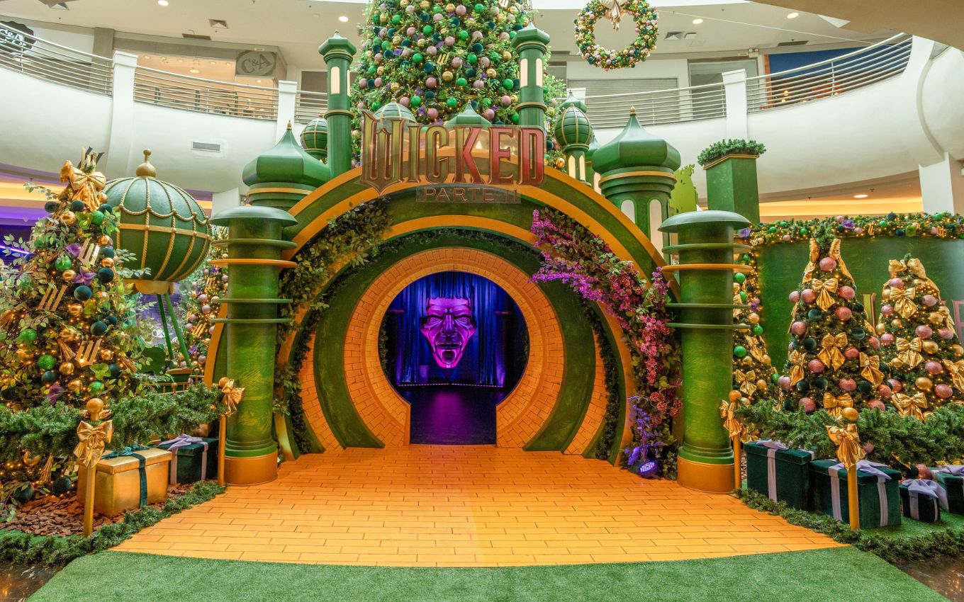 Wicked: Parte 2 é a base para a decoração do Mooca Plaza Shopping, em São Paulo