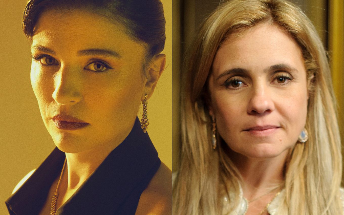 Nur (atriz Gonca Vuslateri̇) é Carminha (Adriana Esteves) em Leyla: Sombras do Passado