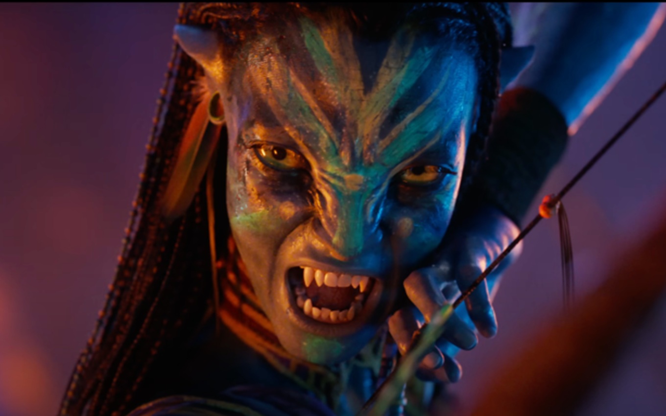 Zoe Saldaña em Avatar: Fogo e Cinzas